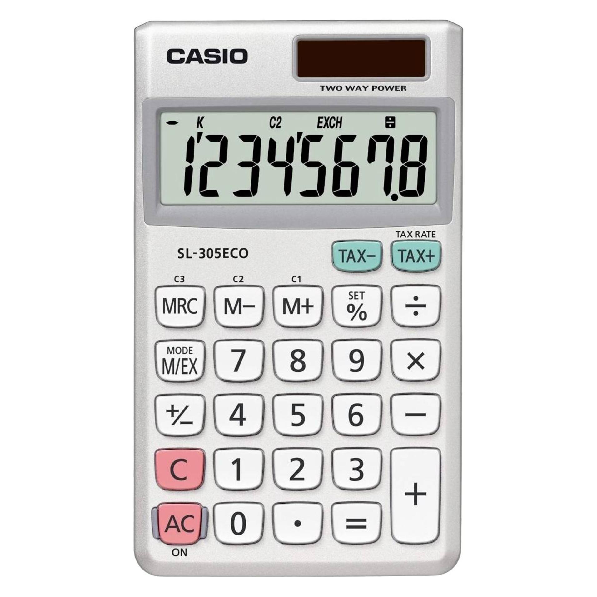 Casio Sl-305eco (Batteriebetrieb, Solarenergie) (SL-305ECO)