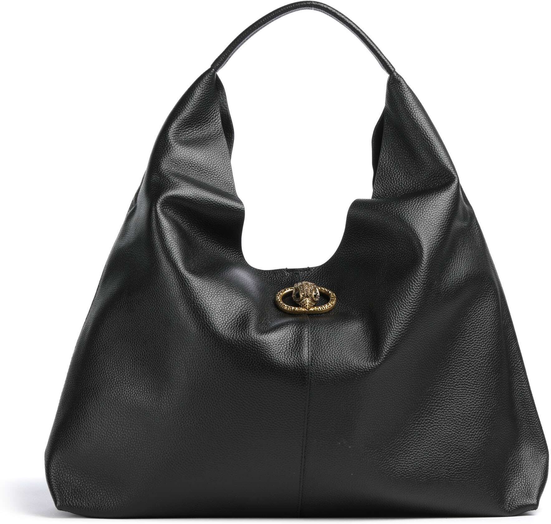 Kurt Geiger Chelsea Large Beuteltasche aus Leder, schwarz