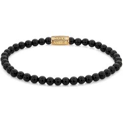Rebel & Rose RR-40108-G-S Damen-Armband Black Velvet Gold 4 mm