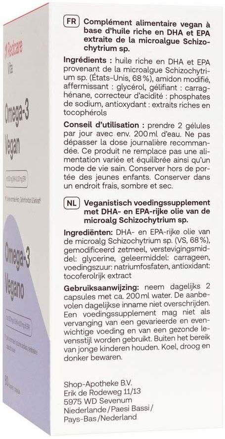 Redcare von Shop Apotheke Redcare Omega-3 vegan Weichkapseln 80 St Kapseln