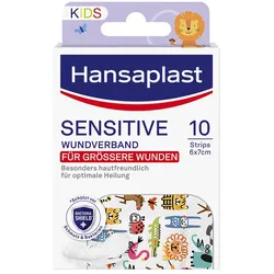 HANSAPLAST Kids Pflasterstrips sensitive 6x7 cm 10 St
