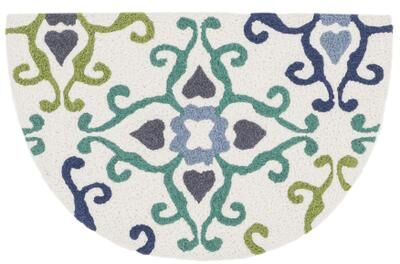 Alexander Home Hand-hooked Marcy Ivory/ Multi Scroll Rug