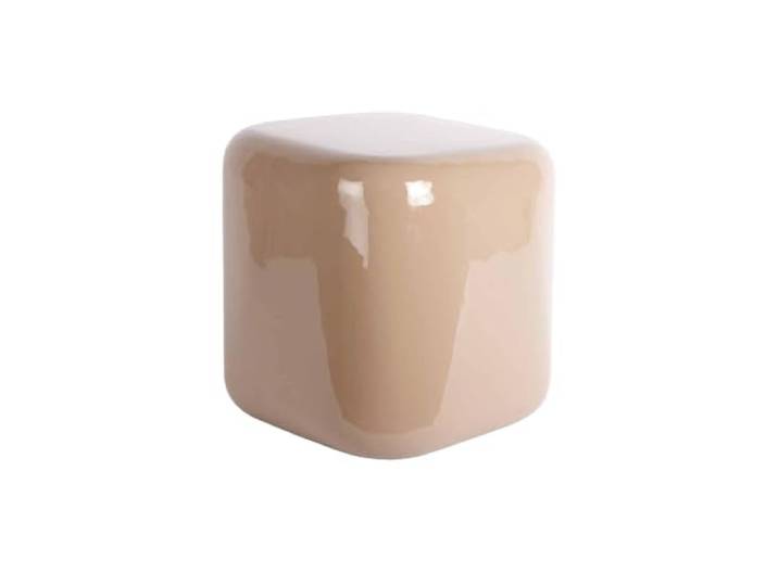 Leitmotiv Hocker Cadiz - Mokkabraun - 40x40x40cm Quadrat - skandinavisch - Metall - Küchenhocker - Barstühle - Hocker für Esszimmer - Küche - Theke - Bar