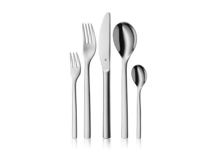 WMF Atria Vorteils Besteck Set 12 Personen, Essbesteck 60 teilig, Monobloc-Messer, Cromargan Edelstahl poliert, spülmaschinenfest