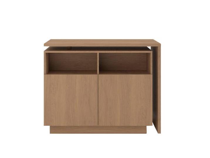 Îlot central cuisine 125cm plateau pivotant