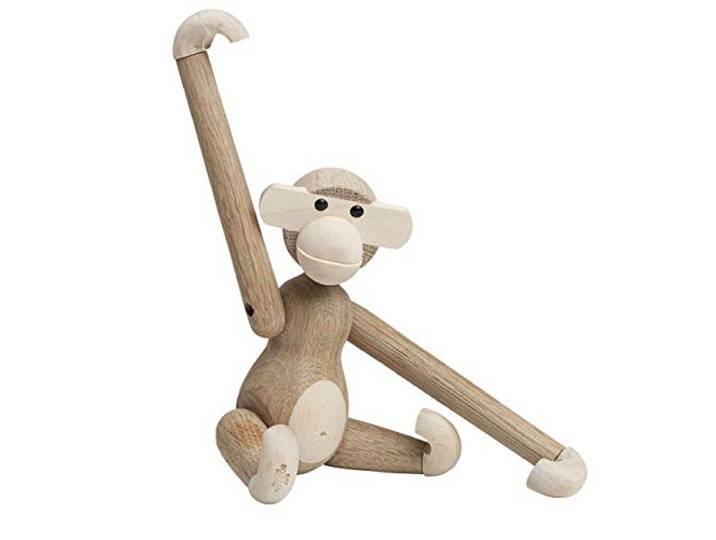 Kay Bojesen Singe petit Personnages 18.5 cm Singe Décoration de Noël\, bois clair
