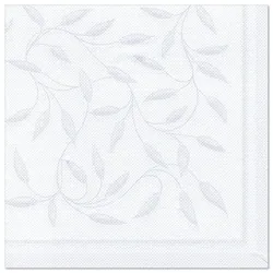PAPSTAR 250 Servietten "ROYAL Collection" 1/4-Falz 40 cm x 40 cm weiss "Mediterran"