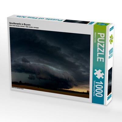 CALVENDO Puzzle Gewitterzelle in Bayern | 1000 Teile Lege-Größe 64x48cm Foto-Puzzle für glückliche Stunden