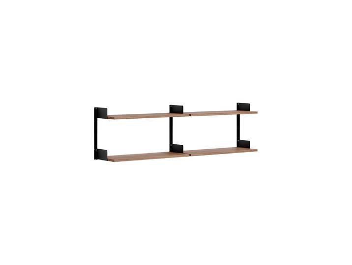 Modulers Design Wandregal „New Works Chamber“ Nussbaum / Schwarz