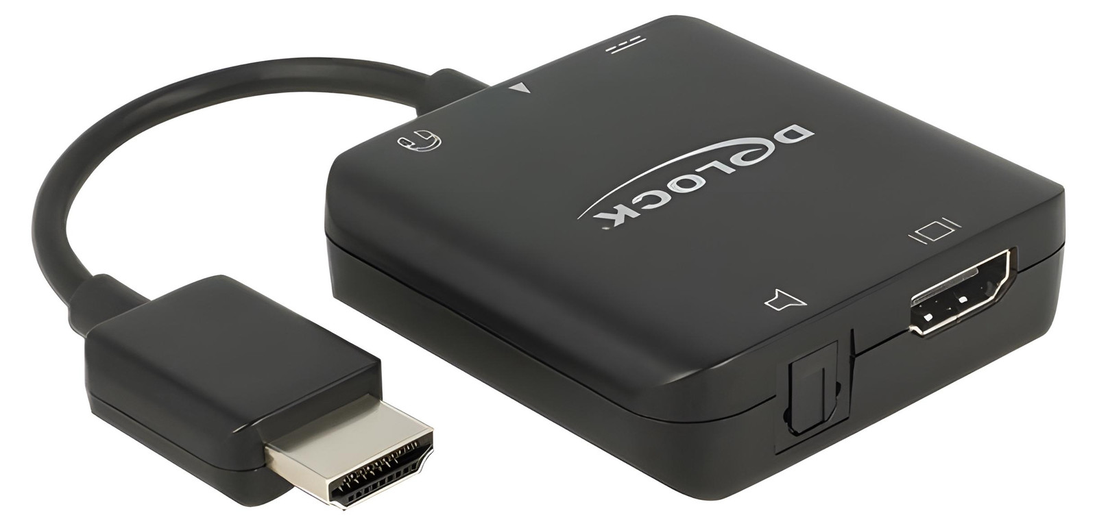 DeLOCK 62784 HDMI-A naar HDMI + Audio Extractor Adapterkabel 4K