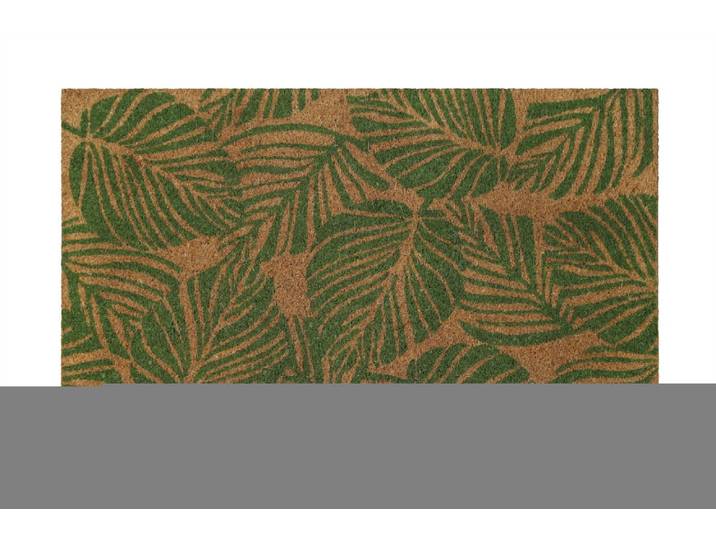 Paillasson en fibres de coco imprimé motif jungle vert 60x90