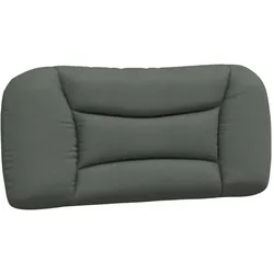 vidaXL Kopfteil-Kissen "Hvar" Dunkelgrau 90 cm Stoff