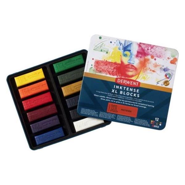 Derwent XL Inktense Blocks 12 stk tin (12x) (601053)