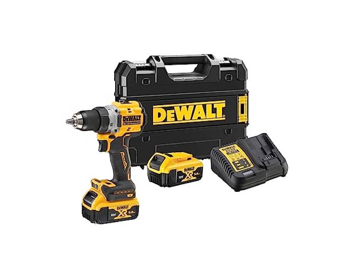 Dewalt - Perceuse-visseuse Compacte XR 18V 5Ah Li-Ion Brushless - DCD800P2T-QW