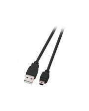 EFB Elektronik EFB-Elektronik Classic USB-Kabel USB M bis Mini-USB Typ B M 2.0 1 m geformt Schwarz (K5250SW.1V2)