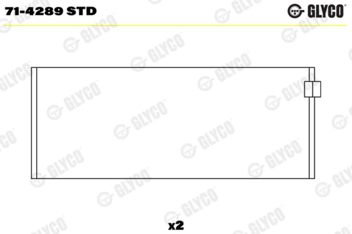 Pleuellager GLYCO 71-4289 STD