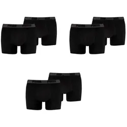Puma Herren Boxershorts 6er Pack Black / Black - S - S