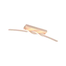 Deckenleuchte Deckenlampe Wandlampe sand Wellenform LED B 79 cm