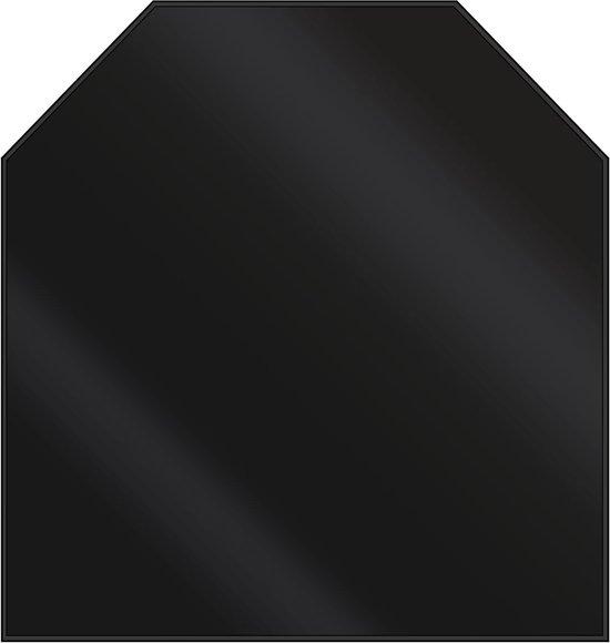 Bodenplatte Sechseck Schutzplatte Metall Haard Sicherheit - Schwarz 99 x 99 cm