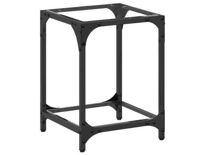 Maison Exclusive - Table Basse Avec Dessus En Verre Transparent 30x30x40 Cm Acier