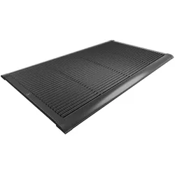 Outdoor-Fußmatte New Standard RiZZ Aluminium anthrazit grau, Designer Trudie Zuiddam/WELL design, 120x2.2x70 cm