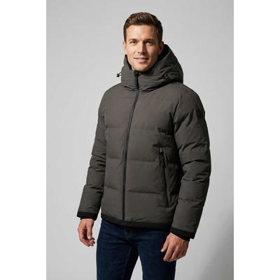 Steppjacke LUHTA "KAARELA", Herren, Gr. 56, grau (lead, grau), Obermaterial: 100% Polyester, Jacken Steppjacke, wasserabweisend, winddicht, atmungsaktiv mit 5000