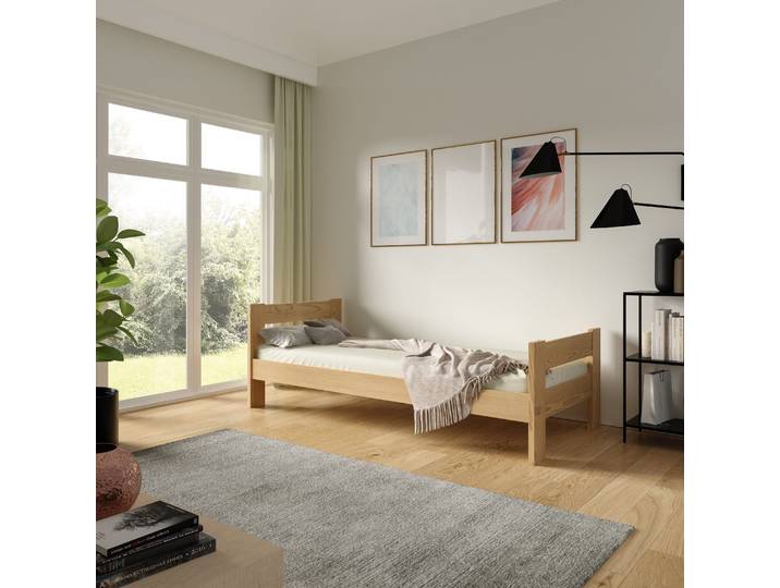 OSCARO classic Kinderbett 90x200 cm Kiefer natur Langlebigkeit für Jahre Jugendlichkeit