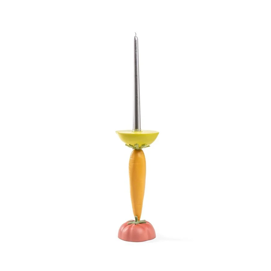Seletti Vitamin carrot kandelaar voor stompkaarsen