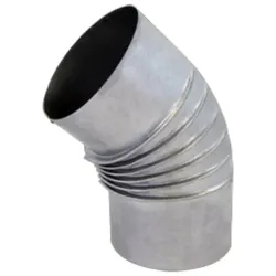 Bertrams Alu Bogen 14BG45-90 45°, Ø 90 x 0,7 mm, gerippt