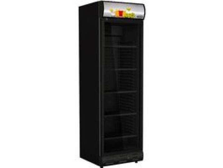 RÉFRIGÉRATEUR 1 PORTE EN VERRE NOIR SENS OUVERTURE PORTE GAUCHE