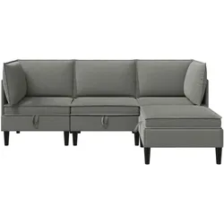 vidaXL, Sofa + Bettsofa, Wohnzimmergarnitur