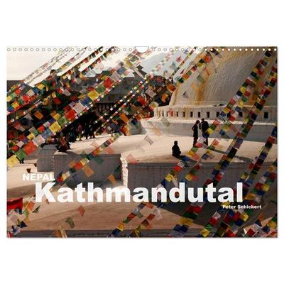 Nepal - Kathmandutal (Wandkalender 2027 DIN A3 quer), CALVENDO Monatskalender