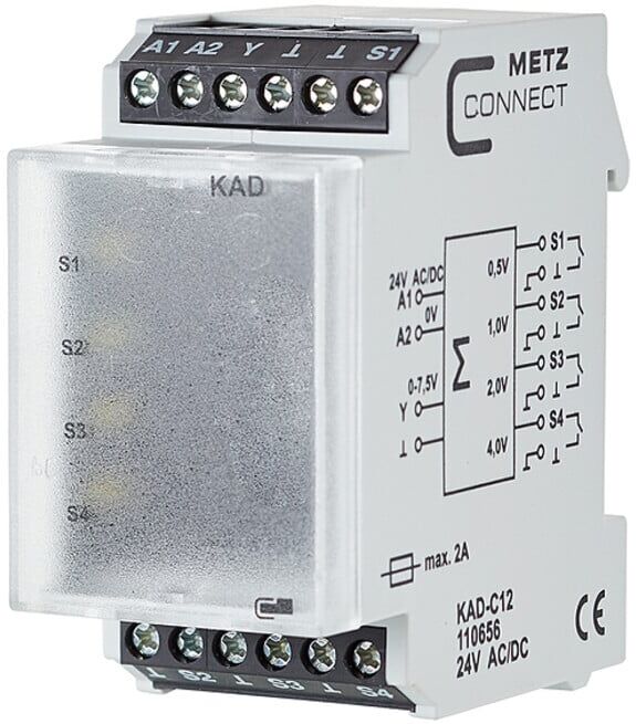 BTR NETCOM Module d'interface KAD-C12 24ACDC 7,5DC ; Metz Connect (110656)