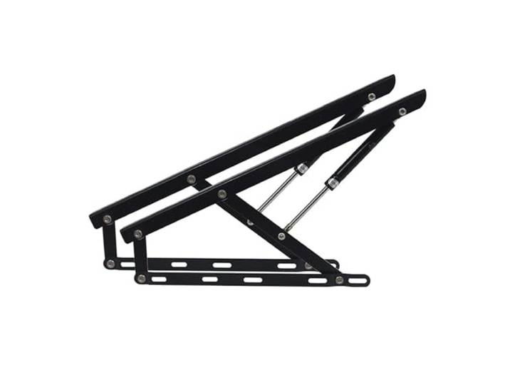 ROFBIHG 2 Stück Klappbett-Hebemechanismus, Hydraulisches Scharnier,Hochbelastbare Pneumatische Aufbewahrungsbette, Hydraulische Stützstange für Tatami, Betthebescharnier, Betthebemechanismus(1500mm)