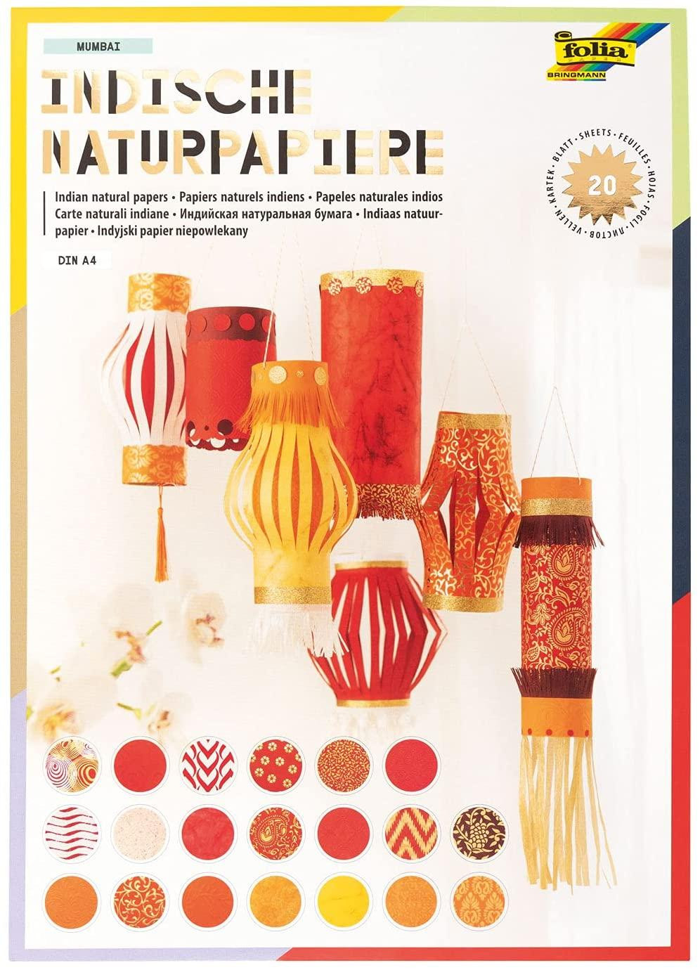 Folia Natuurpapierblok MUMBAI DIN A4 20 vel