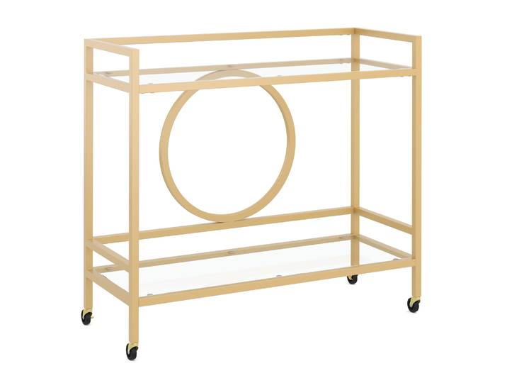 Servierwagen Glas TYRO gold