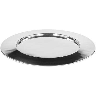 Platzteller FINK "CAMPO, aus Edelstahl, Durchmesser ca. 41 cm", silber (silberfarben), Ø:41cm, Edelstahl, Untersetzer, Dekoteller für Weihnachten, Kerzenteller
