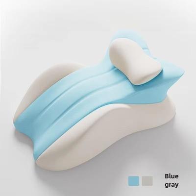 Inspired Finds Multi Functional Lying Pillow Comfortable Prone Pillow For Relaxation, Reading & Napping blue 22.83 14.96 9.06 In