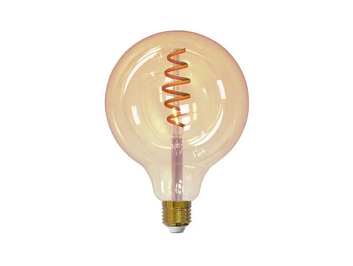 Airam Ampoule LED à filament Airam Smarta Hem ambre, 125mm, spirale e27, 6w