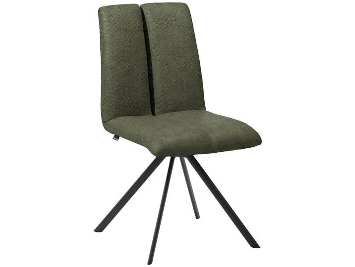 Venjakob Stuhl, Schwarz, Pastellgrün, Metall, Textil, Stativgestell, 50x92x64 cm, Stoffauswahl, Esszimmer, Stuhl, Esszimmerstühle