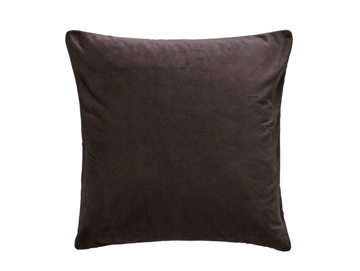 Dekokissen LADINA , braun (dunkelbraun, unifarben), B:50cm H:50cm L:50cm, Polyester, LEGER HOME BY LENA GERCKE, Dekokissen_Sitzkissen_Kissenhüllen, Dekokissen, Kissenhülle o. Füllung, 1 Stk 50x50 - Bestseller mit 5 Sternebewertung