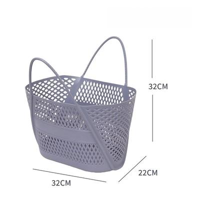 Swimming Bathing Handle Basket Student Bathing Basket Bathroom Storage Basket gray