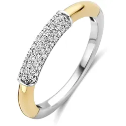 TI SENTO - RING - Modern Pavé - gold-silber / 56