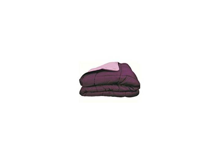 Poyet Motte Calgary Polyester Dekbed, Pruim/Violet, polyester, Prune/Parme, 260x240x1 cm