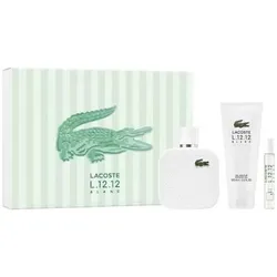 Lacoste, Beauty Geschenkset, Eau L1212 Blanc Eau de Toilette 100 ml Duschgel-Miniatur (Körperpflegeset, Parfum Set)