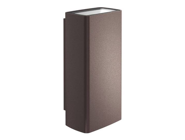 FLOS LED Außenwandleuchte Climber Up & Down, braun / rost, Aluminium, Modern, Wandlampe