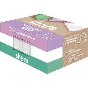 share Haftnotizen Haftnotizblock Mini, pastell, 50 x 40mm, selbstklebend, 6x 100 Blatt