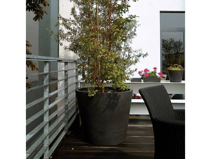 Outdoor Pflanztopf Entab 38 x 34 x 38cm Schwarz