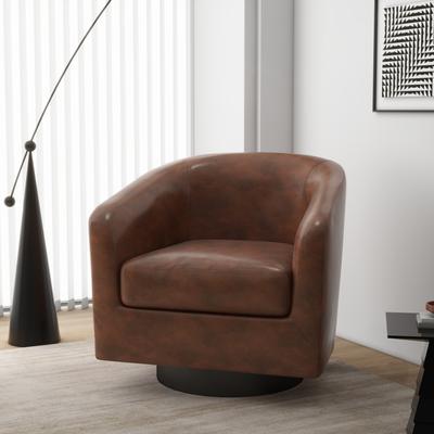 Uixe Modern 360°Swivel Accent Chairs Barrel Armchairs