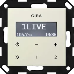Gira 228401 UP-Radio RDS o.Lautsprecher System 55 Cremeweiß